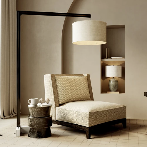 Minotti 现代休闲椅茶几组合