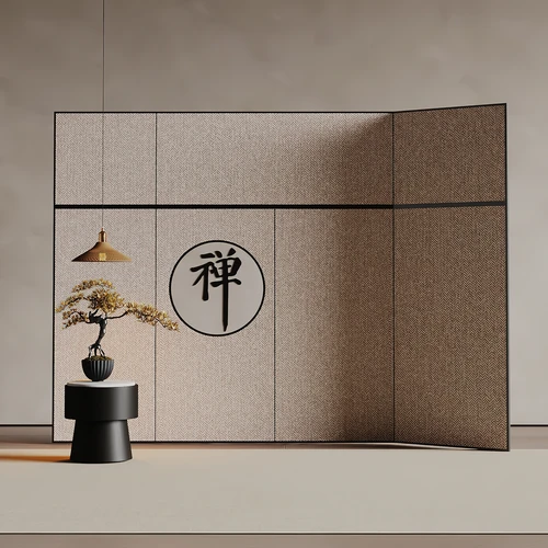 侘寂风屏风