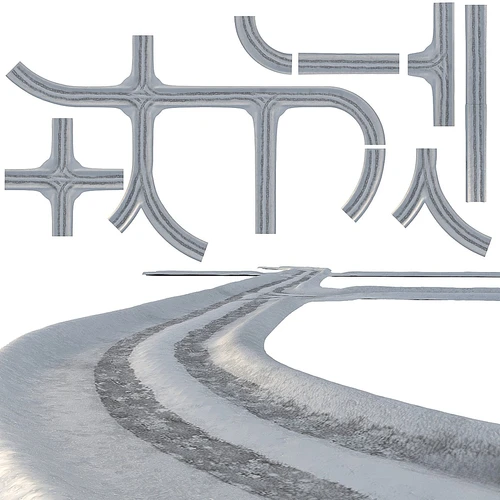 现代积雪路面