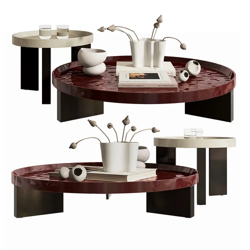 minotti 现代茶几组合