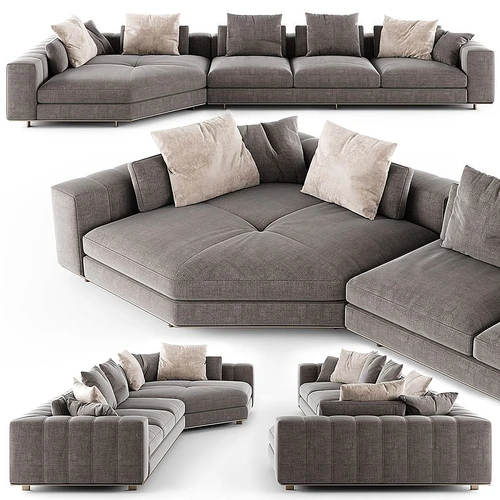 Minotti Freeman现代多人沙发