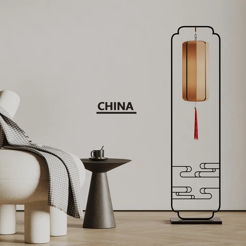 新中式落地灯