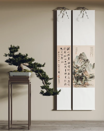 新中式卷轴