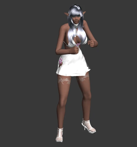游戏美女3D模型