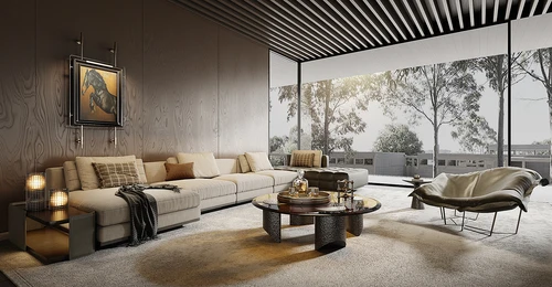 Minotti 米洛提客厅现代沙发组合