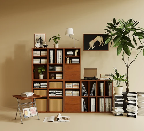 中古实木边柜