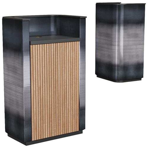Flo Lectern Steel 现代讲台接待台