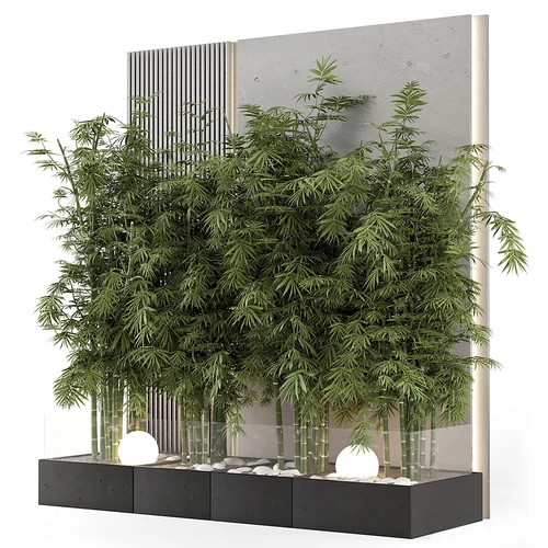 现代竹子造景植物景观小品