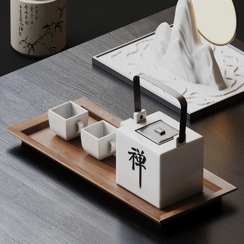 新中式茶具摆件