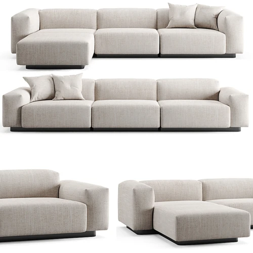 Vitra 现代布艺多人沙发