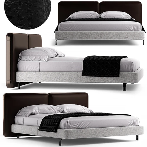 minotti 现代双人床