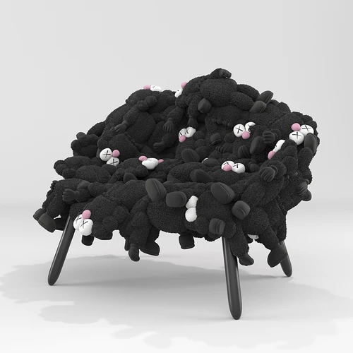 Estudio Campana KAWS黑色椅子