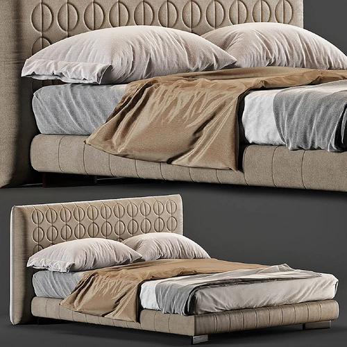 Minotti 现代双人床