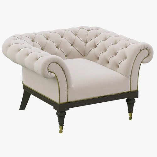 Restoration Hardware Islington Chesterfield 软垫椅