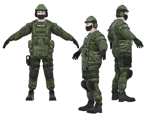 现代特种兵警察军事人物