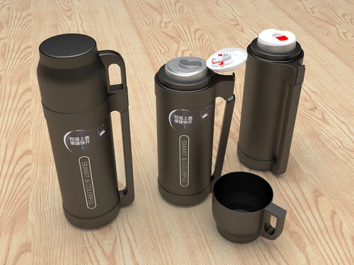 现代黑色保温杯水壶茶暖瓶