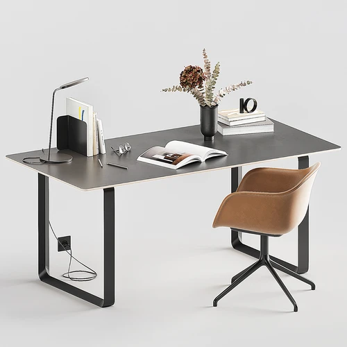 Muuto 现代办公桌椅摆件组合