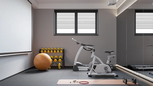 现代简约健身休闲室3d模型