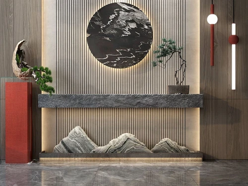 新中式端景