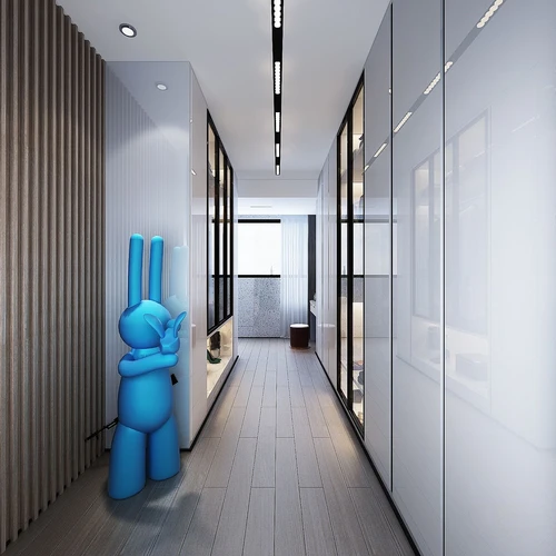 现代玄关过道3d模型