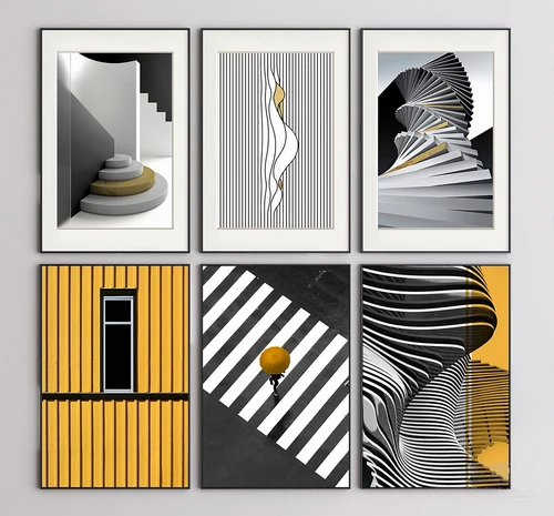 现代建筑装饰画