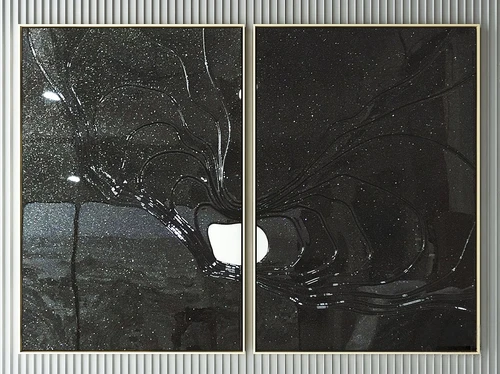 现代黑色装饰画