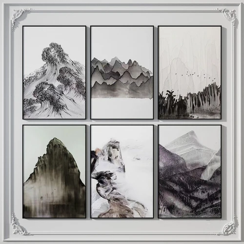 新中式水墨山水挂画