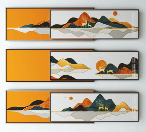 新中式山水装饰画