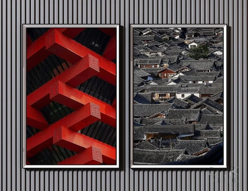 新中式建筑装饰画