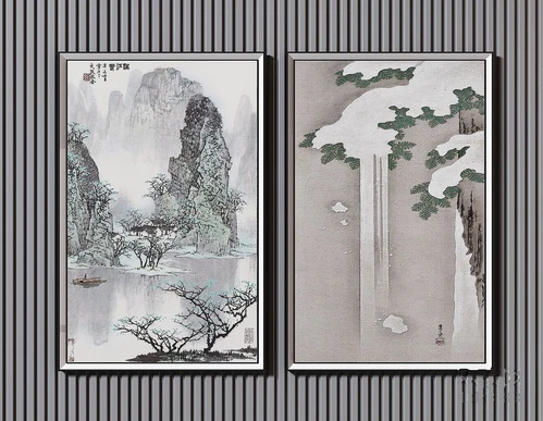新中式水墨山水装饰画