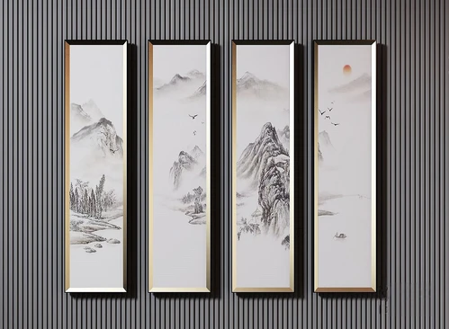 新中式山水装饰挂画