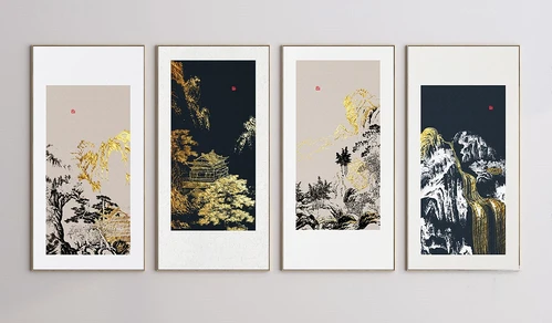 新中式山水装饰画