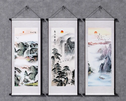 新中式山水装饰挂画