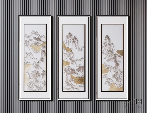 新中式山水装饰挂画