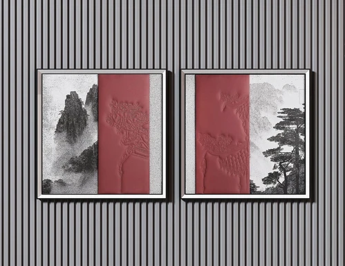 新中式山水装饰画