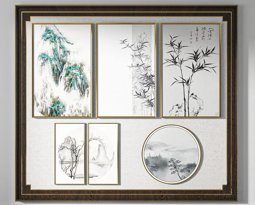 新中式水墨装饰挂画