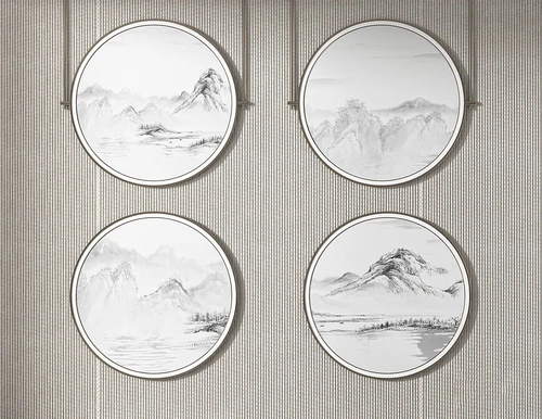 新中式山水装饰挂画