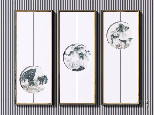 新中式山水装饰画