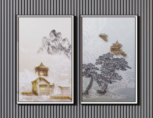 新中式装饰挂画