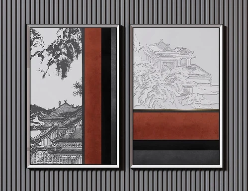 新中式装饰挂画