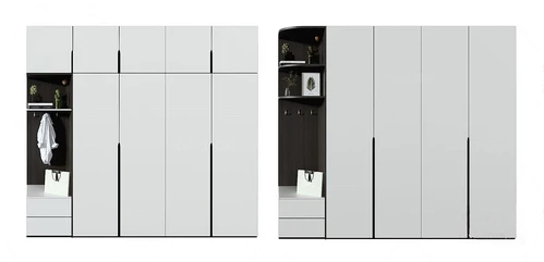 现代多功能衣柜3d模型