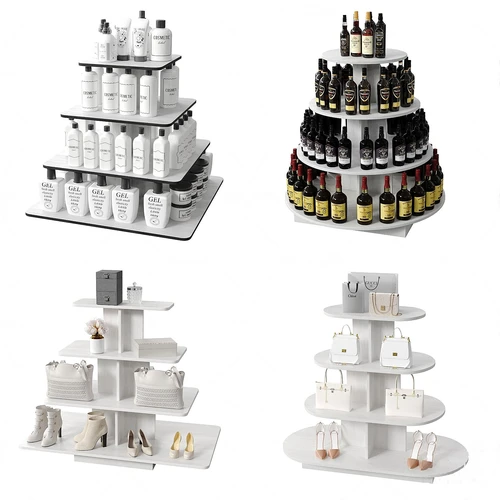 现代超市商店货架展架3d模型