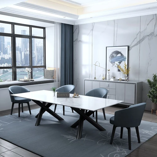 现代大理石餐桌椅3d模型