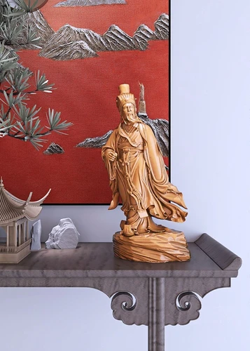 现代新中式诸葛亮人物雕塑摆件