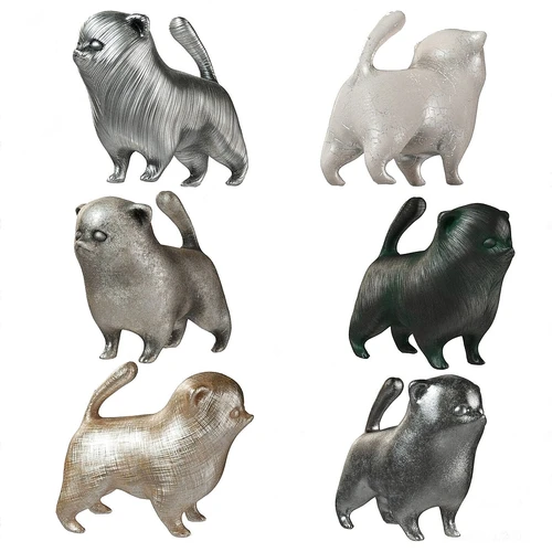 现代金属猫雕塑装饰品