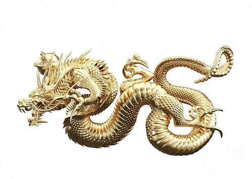 中式金龙雕塑