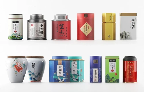 新中式茶叶罐组合