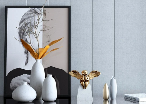现代花瓶插花饰品摆件3d模型
