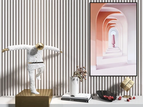 现代人物雕塑挂画饰品摆件3d模型