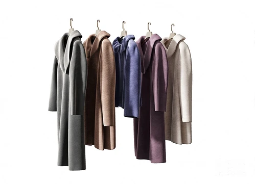 现代衣服大衣3d模型